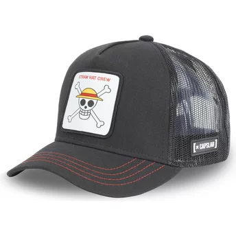 Καπέλο Capslab Straw Hat Pirates SKU2 One Piece Μαύρο Trucker Hat