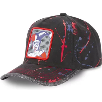 Καπέλο Capslab με καμπυλωτή άκρη Harley Quinn TAG HAR DC Comics Μαύρο και Κόκκινο προσαρμόσιμο