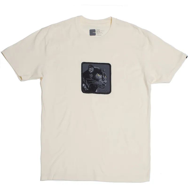 manga-corta-beige-pantera-panther-feline-good-the-farm-the-farm-goorin-bros