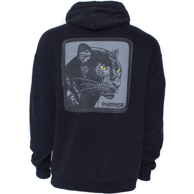 sudadera-con-capucha-negra-pantera-panther-solitary-the-farm-the-farm-goorin-bros