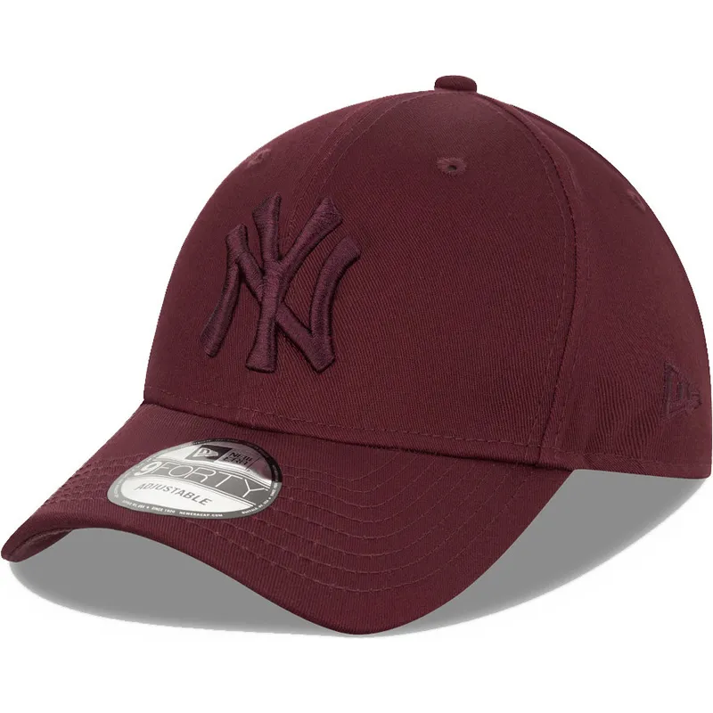 curva-snapback-granate-granate-9forty-league-essential-new-york-yankees-mlb-new-era