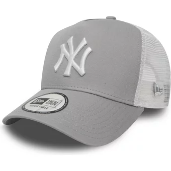 Καπέλο νέας εποχής για νέους A Frame Clean New York Yankees MLB Γκρι Trucker Hat