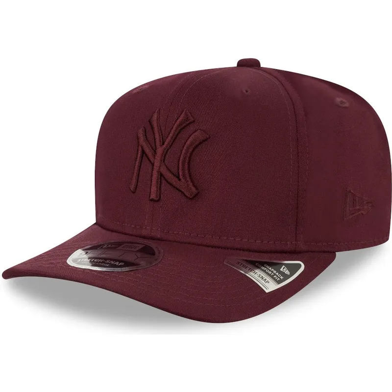 curva-snapback-granate-granate-9fifty-stretch-snap-new-york-yankees-mlb-new-era curva-snapback-granate-granate-9fifty-stretch-snap-new-york-yankees-mlb-new-era