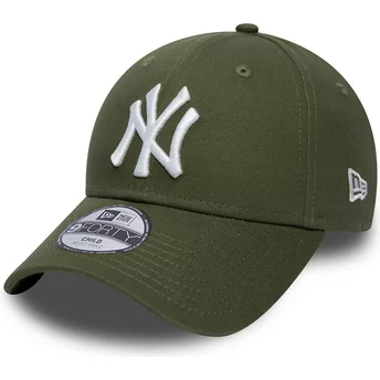 Νέα Εποχή Καμπυλωτό Γείσος Νεολαία 9FORTY League Essential New York Yankees MLB Πράσινο Ρυθμιζόμενο Καπέλο