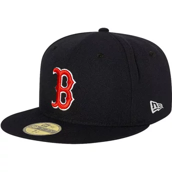 Νέα Εποχή Επίπεδη Μπριμ 59FIFTY AC Perf Μπόστον Red Sox MLB Σκούρο Μπλε Καπέλο Προσαρμοσμένο