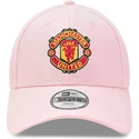 new-era-curved-brim-youth-9forty-manchester-united-football-club-premier-league-pink-adjustable-cap