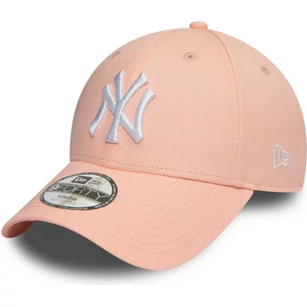 Νέα Εποχή Καμπυλωτή Πατ Νεανική 9FORTY League Essential Νέα Υόρκη Τανκς MLB Ροζ Ρυθμιζόμενο Καπέλο