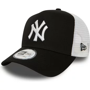 Νέα Εποχή Νεανικό Πλαίσιο Καθαρό New York Yankees MLB Μαύρο Καπέλο Φορτηγατζή