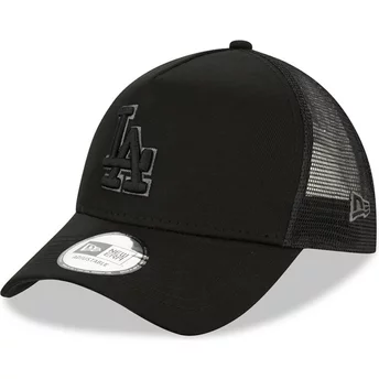 Νέα Εποχή Μαύρο Λογότυπο 9FORTY Α Frame Los Angeles Dodgers MLB Μαύρο Καπέλο Φορτηγατζή