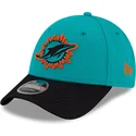 snapback-9forty-stretch-snap-sideline-road-miami-dolphins-nfl-new-era