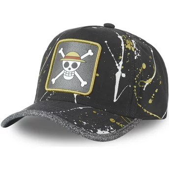 Ονομασία προϊόντος: Capslab Καπέλο με καμπυλωτή γείση Straw Hat Pirates TAG LOG1 One Piece Μαύρο Ρυθμιζόμενο Καπέλο