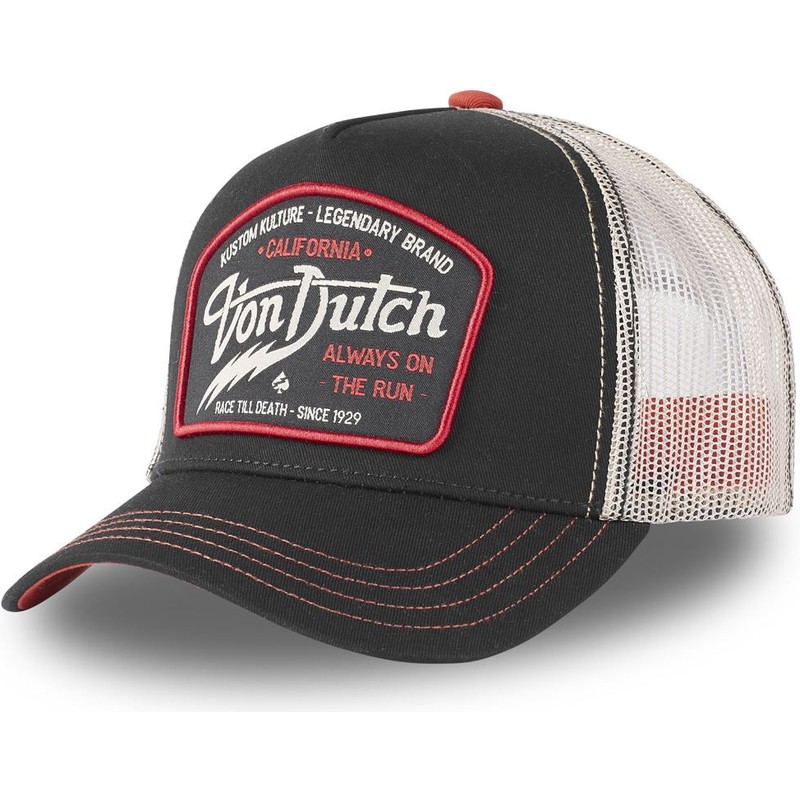Von Dutch THU Black and White Trucker Hat: Caphunters.gr