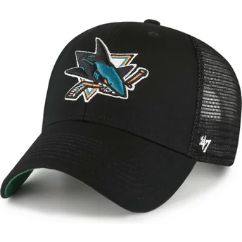 Καπέλο φορτηγατζή 47 Brand MVP Branson San Jose Sharks NHL Μαύρο