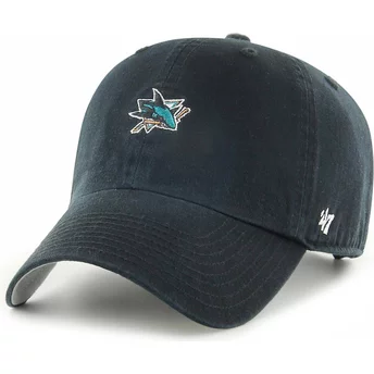 Καπέλο Ρυθμιζόμενο Μαύρο NHL San Jose Sharks με Καμπύλη Ακμή Καθαρισμού Βασικού Τρέξιματος της Μάρκας 47