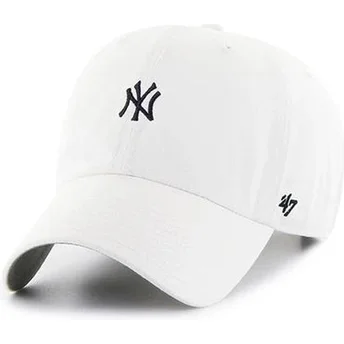 Καπέλο με Καμπυλωτό Γείσο 47 Brand Clean Up Base Runner Νέα Υόρκη Yankees MLB Άσπρο Ρυθμιζόμενο