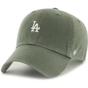 47-brand-curved-brim-clean-up-base-runner-los-angeles-dodgers-mlb-green-adjustable-cap