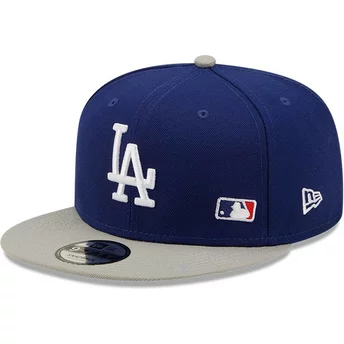 Νέα Εποχή Επίπεδη Μπριμ 9FIFTY Ομάδα Αϊσθητικής Λος Άντζελες Dodgers MLB Μπλε και Γκρι Καπέλο Σναπμπακ