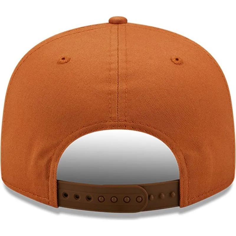 plana-snapback-marron-9fifty-league-essential-los-angeles-dodgers-mlb-new-era