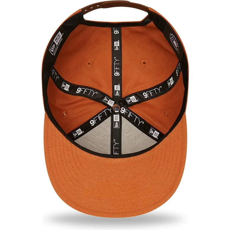 plana-snapback-marron-9fifty-league-essential-los-angeles-dodgers-mlb-new-era