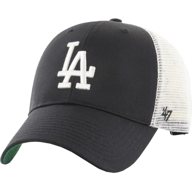 dodgers trucker hat black