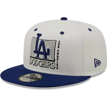 Νέα Εποχή Επίπεδο Περίγραμμα 9FIFTY Λευκή Στέμμα Los Angeles Dodgers MLB Γκρι και Μπλε Snapback Καπέλο