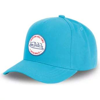 Καπέλο Von Dutch με καμπυλωτό γείσο Kustom Kulture COL DBLU σε Μπλε χρώμα με κούμπωμα Snapback