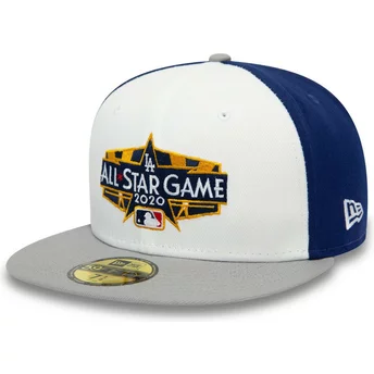 Νέα Εποχή Επίπεδη Μπριμ 59FIFTY All Star Game Spin Λος Άντζελες Dodgers MLB Λευκό, Μπλε και Γκρι Καπέλο Προσαρμοσμένο