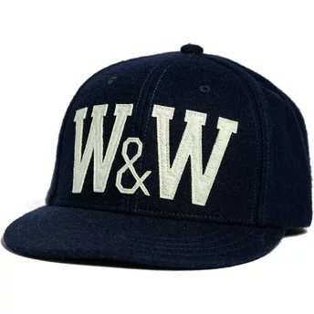Τροχοί και Κύματα Επίπεδο Χείλος Varsity WW28 Σκούρο Μπλε Ρυθμιζόμενο Καπέλο