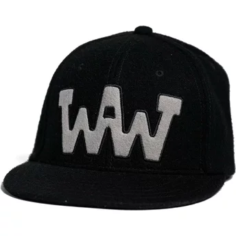 Τροχοί και Κύματα Επίπεδο Χείλος WAW WW29 Μαύρο Καπέλο Snapback