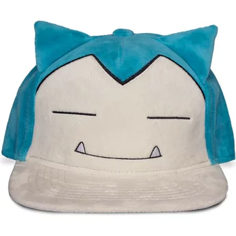 Καπέλο Difuzed Flat Brim Snorlax Ibailax Plush Pokémon σε Μπλε και Λευκό χρώμα με Κούμπωμα στο Πίσω μέρος
