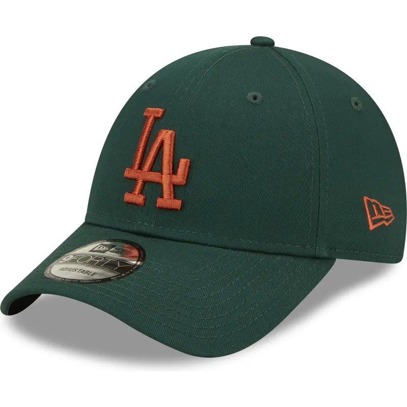 curva-marron-9forty-league-essential-los-angeles-dodgers-mlb-new-era