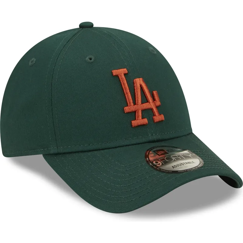 curva-marron-9forty-league-essential-los-angeles-dodgers-mlb-new-era