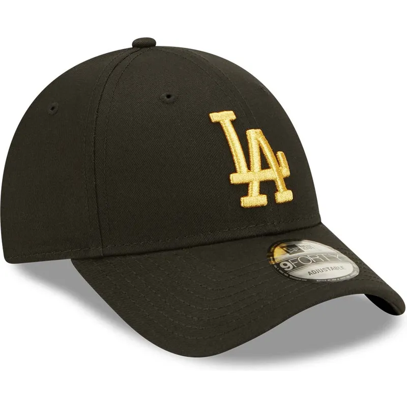 curva-dorado-9forty-metallic-los-angeles-dodgers-mlb-new-era