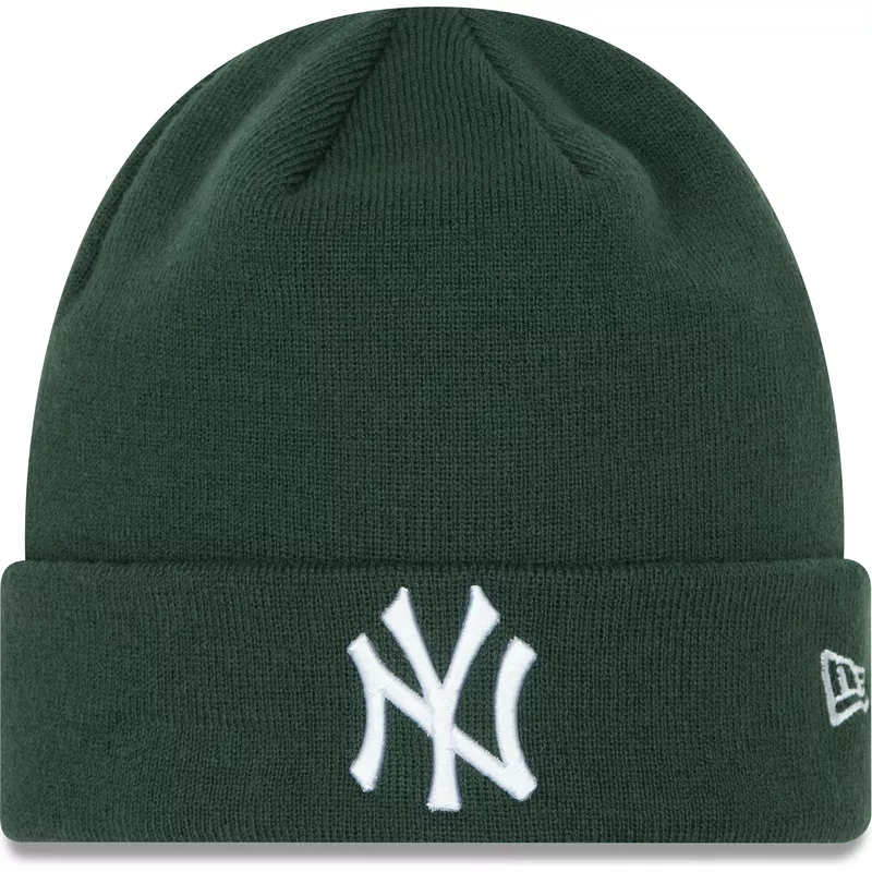 new-era-league-essential-cuff-new-york-yankees-mlb-dark-green-beanie