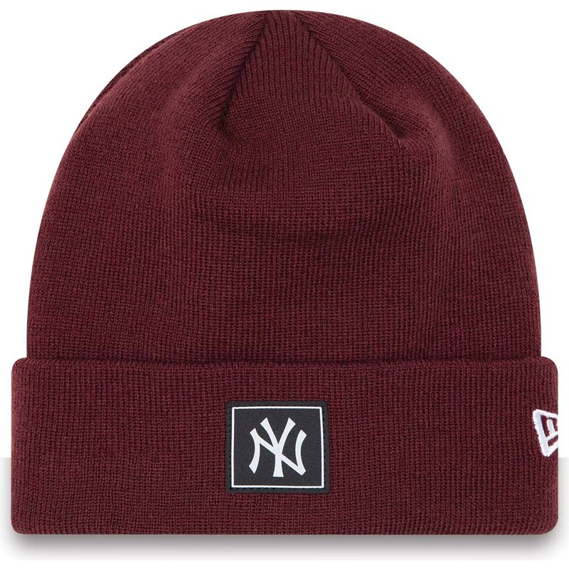 new-era-team-cuff-new-york-yankees-mlb-maroon-beanie