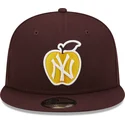 plana-snapback-granate-9fifty-ny-apple-new-york-yankees-mlb-new-era