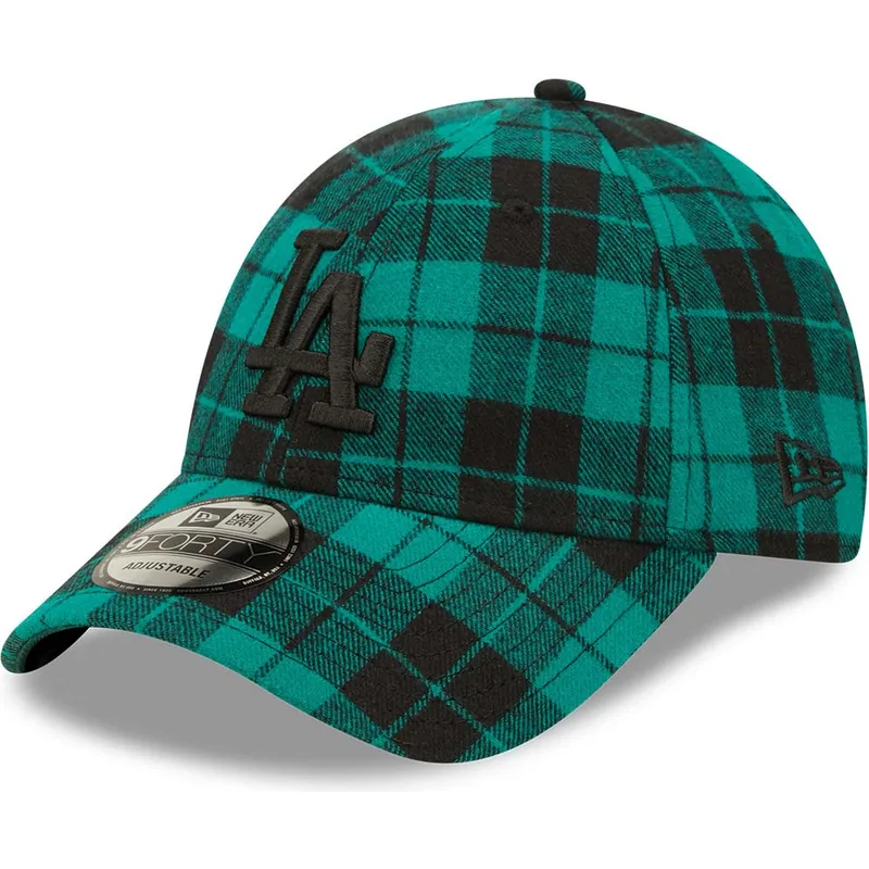 curva-negro-9forty-plaid-los-angeles-dodgers-mlb-new-era