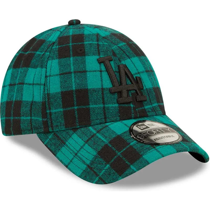curva-negro-9forty-plaid-los-angeles-dodgers-mlb-new-era