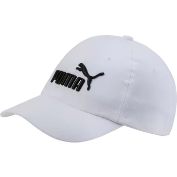 Καπέλο Puma Curved Brim Youth Essentials Λευκό Ρυθμιζόμενο για Νεαρούς
