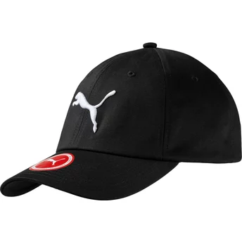 Καπέλο Puma με καμπυλωτό γείσο Essentials Μαύρο Ρυθμιζόμενο