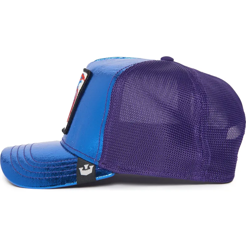 curva-snapback-pez-luchador-siam-fighter-blue-light-metallic-the-farm-the-farm-goorin-bros