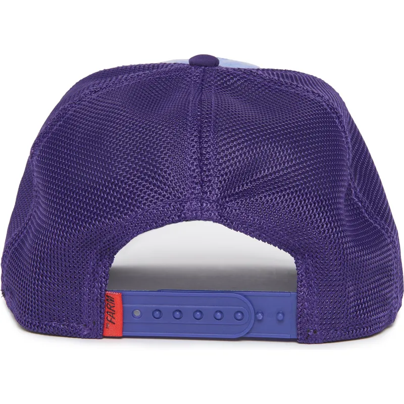 curva-snapback-pez-luchador-siam-fighter-blue-light-metallic-the-farm-the-farm-goorin-bros