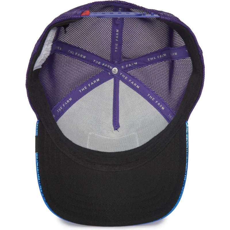 curva-snapback-pez-luchador-siam-fighter-blue-light-metallic-the-farm-the-farm-goorin-bros