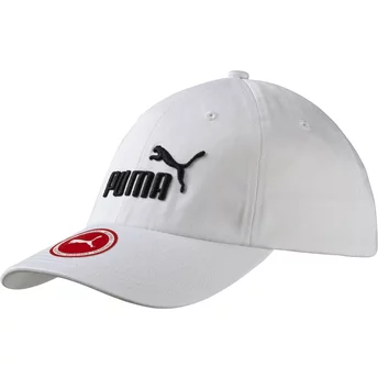 Προϊόν Puma με καμπύλη άκρη Απαραίτητο Λευκό Ρυθμιζόμενο Καπέλο