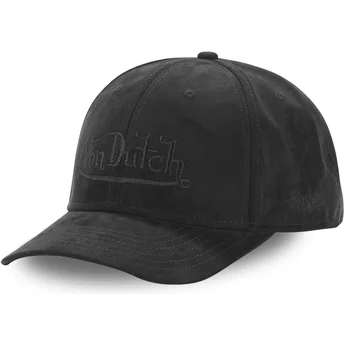 Καπέλο καμπυλωτό μαύρο snapback SUEDINE4 της Von Dutch