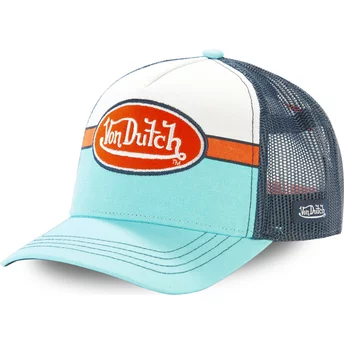 Καπέλο φορτηγατζή Von Dutch APIL BLU Μπλε, Λευκό και Πορτοκαλί
