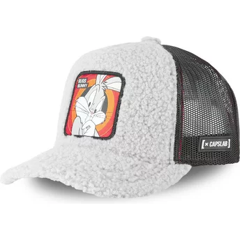 Καπέλο Capslab Bugs Bunny FUR1 BUG2 Looney Tunes Γκρι Παλτό Trucker