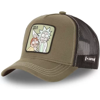 Capslab REM LOO2 Rick and Morty Brown Trucker Hat
