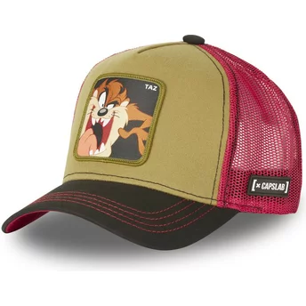 Καπέλο φορτηγατζή Capslab Tasmanian Devil TA2 Looney Tunes καφέ, κόκκινο και μαύρο