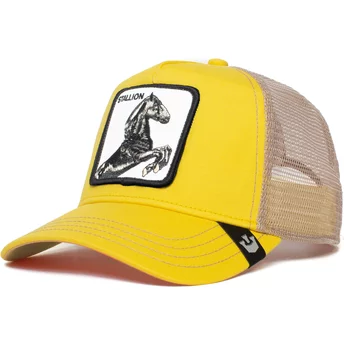 Καπέλο φορτηγατζή Goorin Bros. Άλογο Ο Επιβήτορας Το Αγρόκτημα Κίτρινο και Λευκό